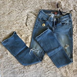 Arizona Size 3 Distressed Boot Cut Jeans